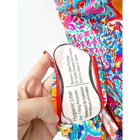 Lauren Ralph Lauren Plus Size Twisted Shirred Skirted Paisley Swimsuit 22W NWT - Picture 6 of 8